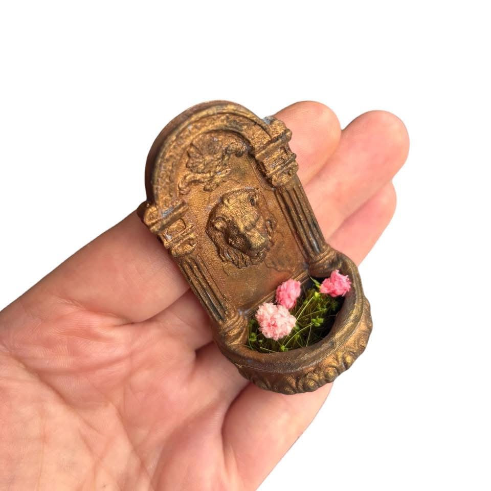 1:12 Leeuwen ornament met bloemen