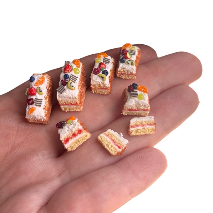 1:12 Slagroomschnitte - Handgemaakt - Poppenhuis