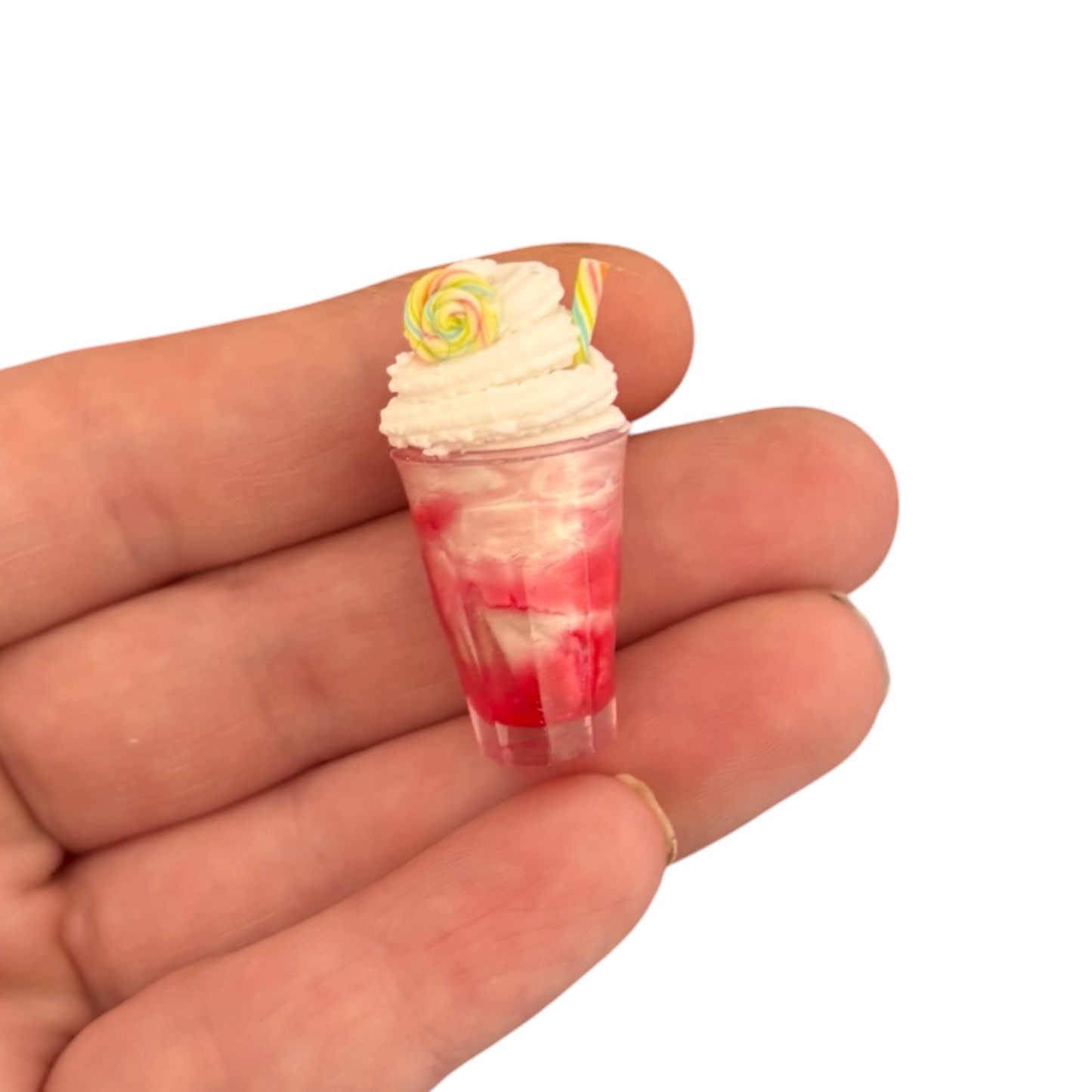 Milkshake aardbei regenboog