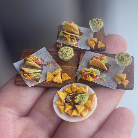 1:12 Plankje taco’s of bord met nachos