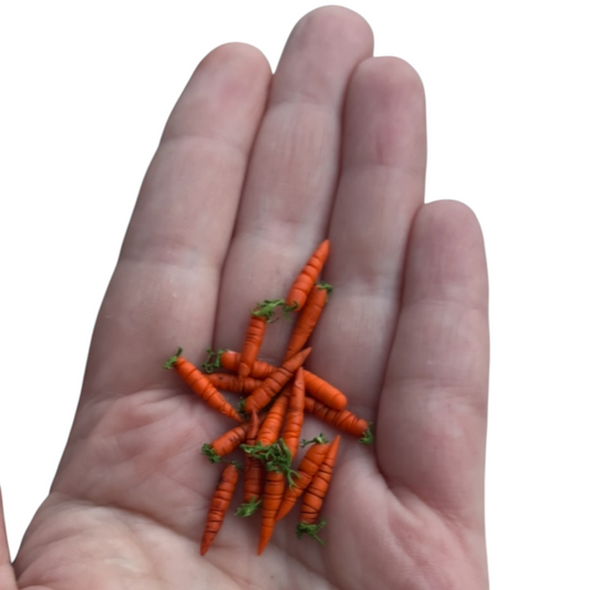 1:12 Set van 6 wortels - Handgemaakt - Poppenhuis