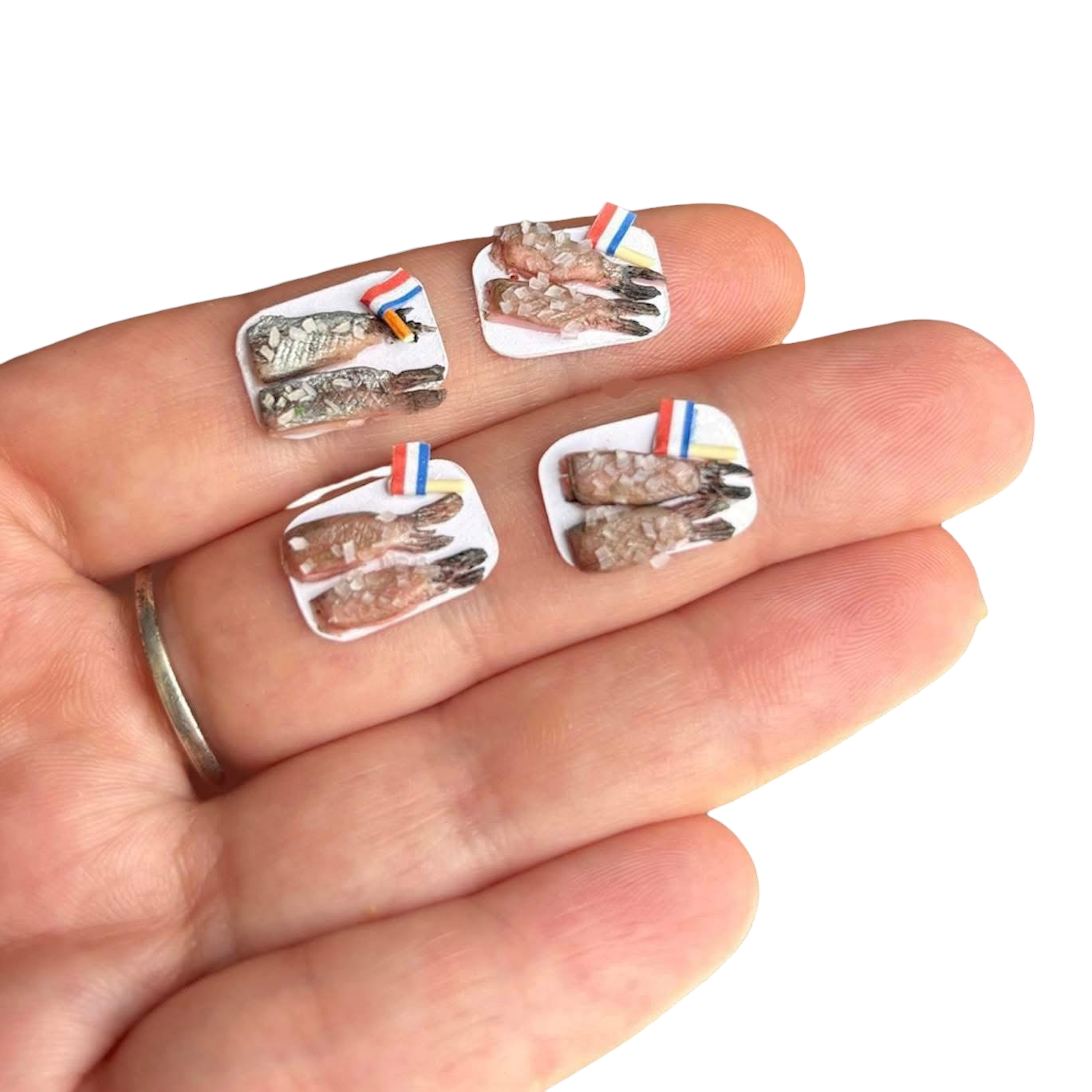 1:12 Haring met uitjes - Handgemaakt - Poppenhuis