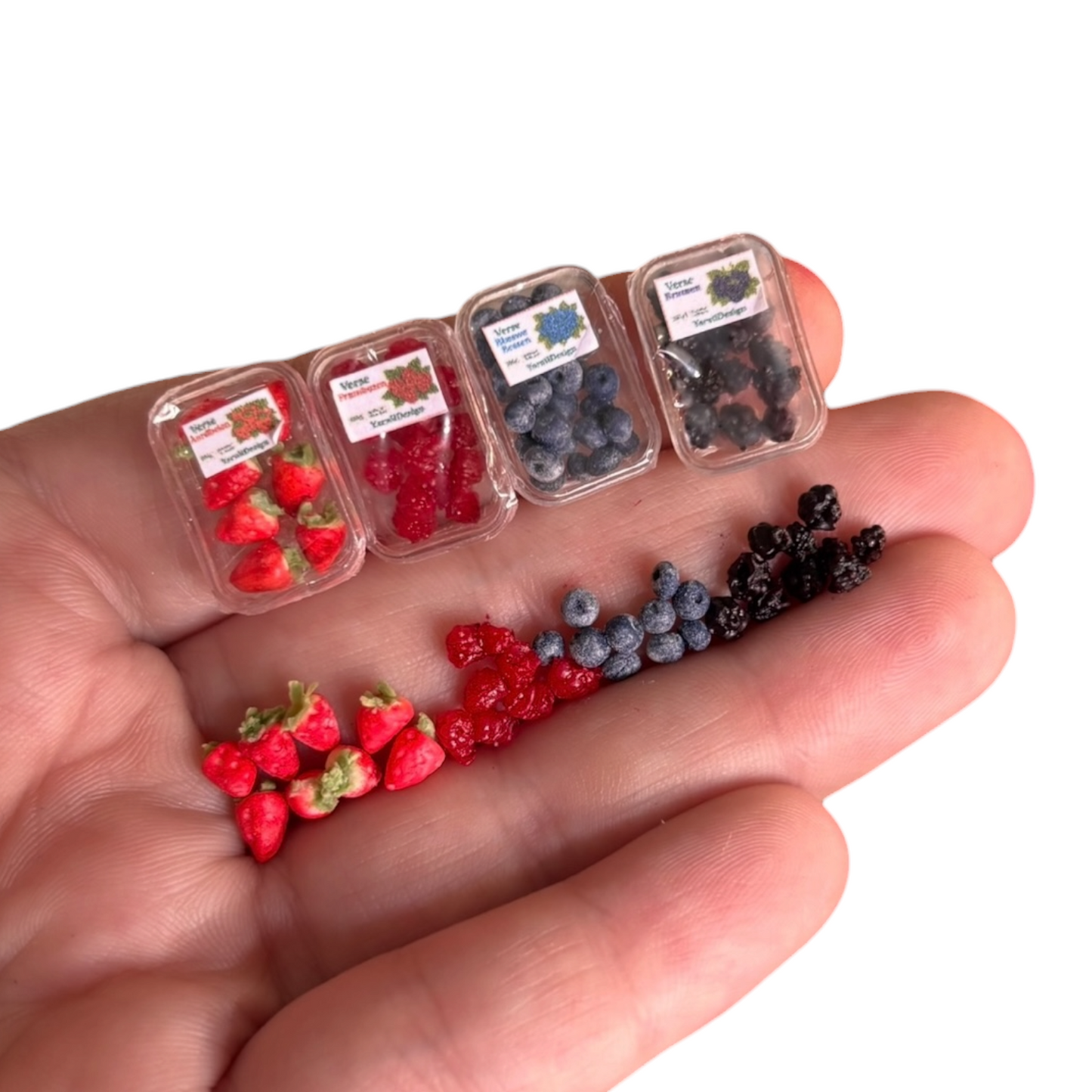1:12 Bakjes fruit of los - Handgemaakt - Poppenhuis