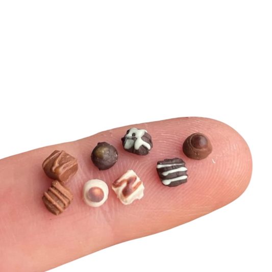1:12 Chocolade bon bons - Handgemaakt - Poppenhuis