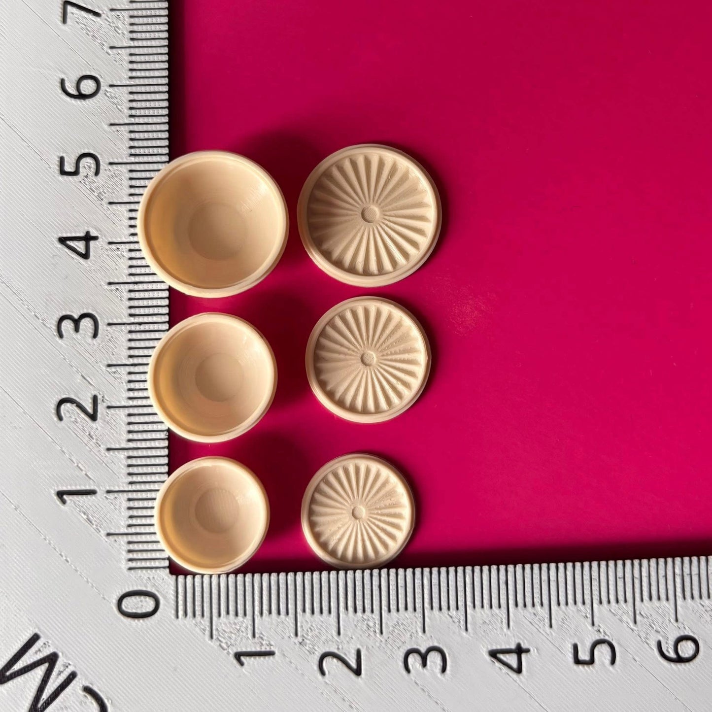 1:12 Set bakjes - verschillende kleuren