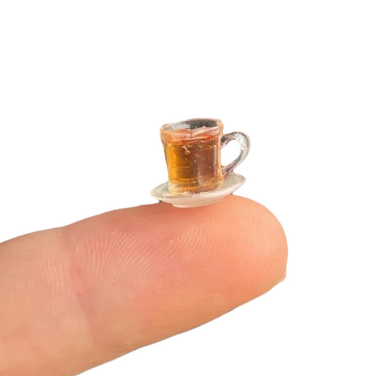 1:12 Kopje thee met schoteltje - Handgemaakt - Poppenhuis