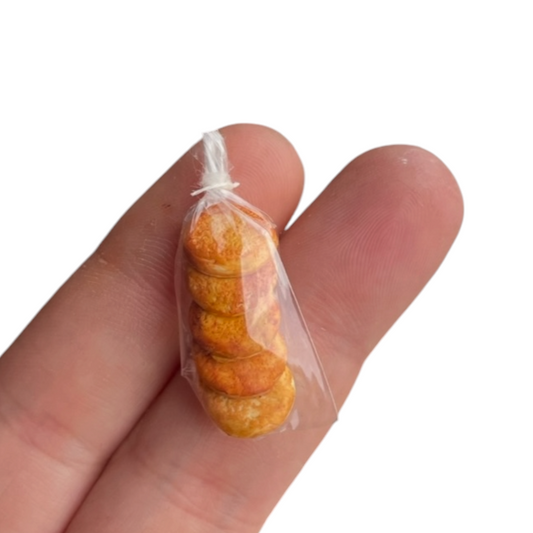 1:12 Zakje eierkoeken - Handgemaakt - Poppenhuis