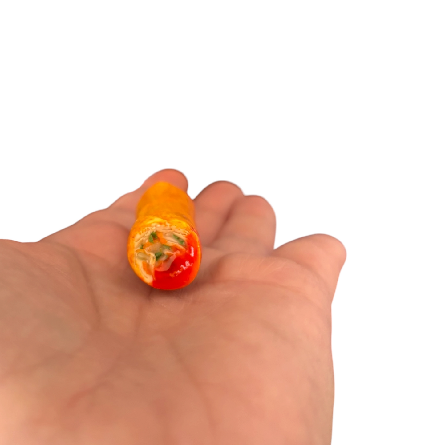 Loempia met chili saus - Handgemaakt - Klei