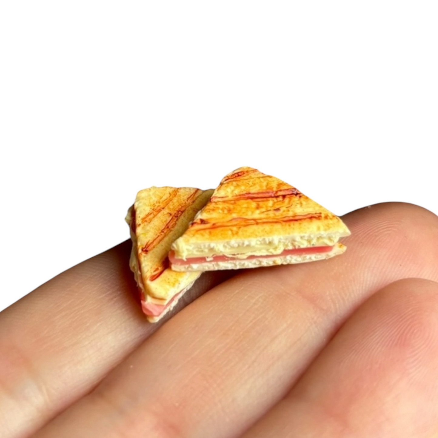 1:12 Tosti ham/kaas - Handgemaakt - Poppenhuis