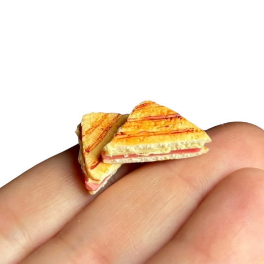 1:12 Tosti ham/kaas - Handgemaakt - Poppenhuis