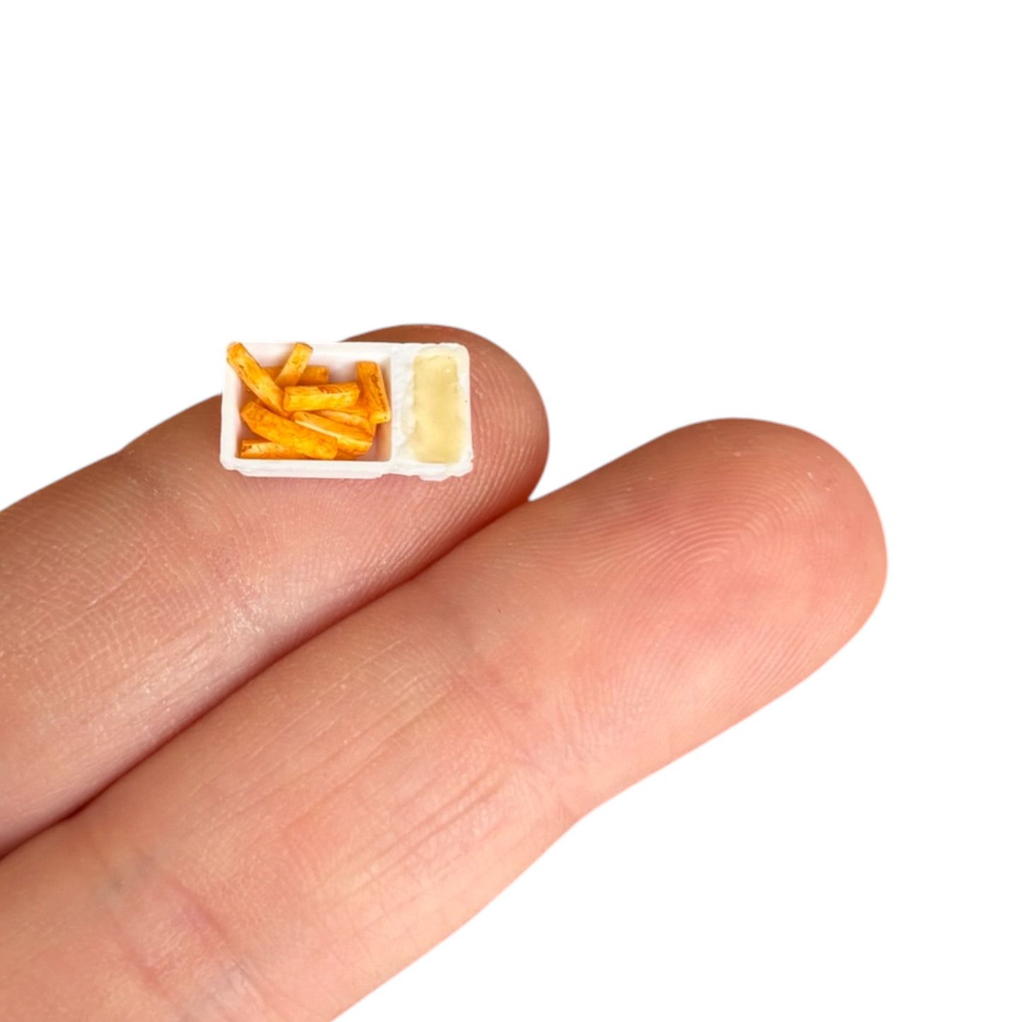 1:12 Bakje patat / friet met mayonaise - Handgemaakt - Poppenhuis
