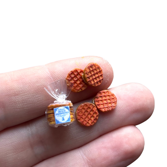 1:12 Stroopwafels los of in een pakje - Handgemaakt - Poppenhuis