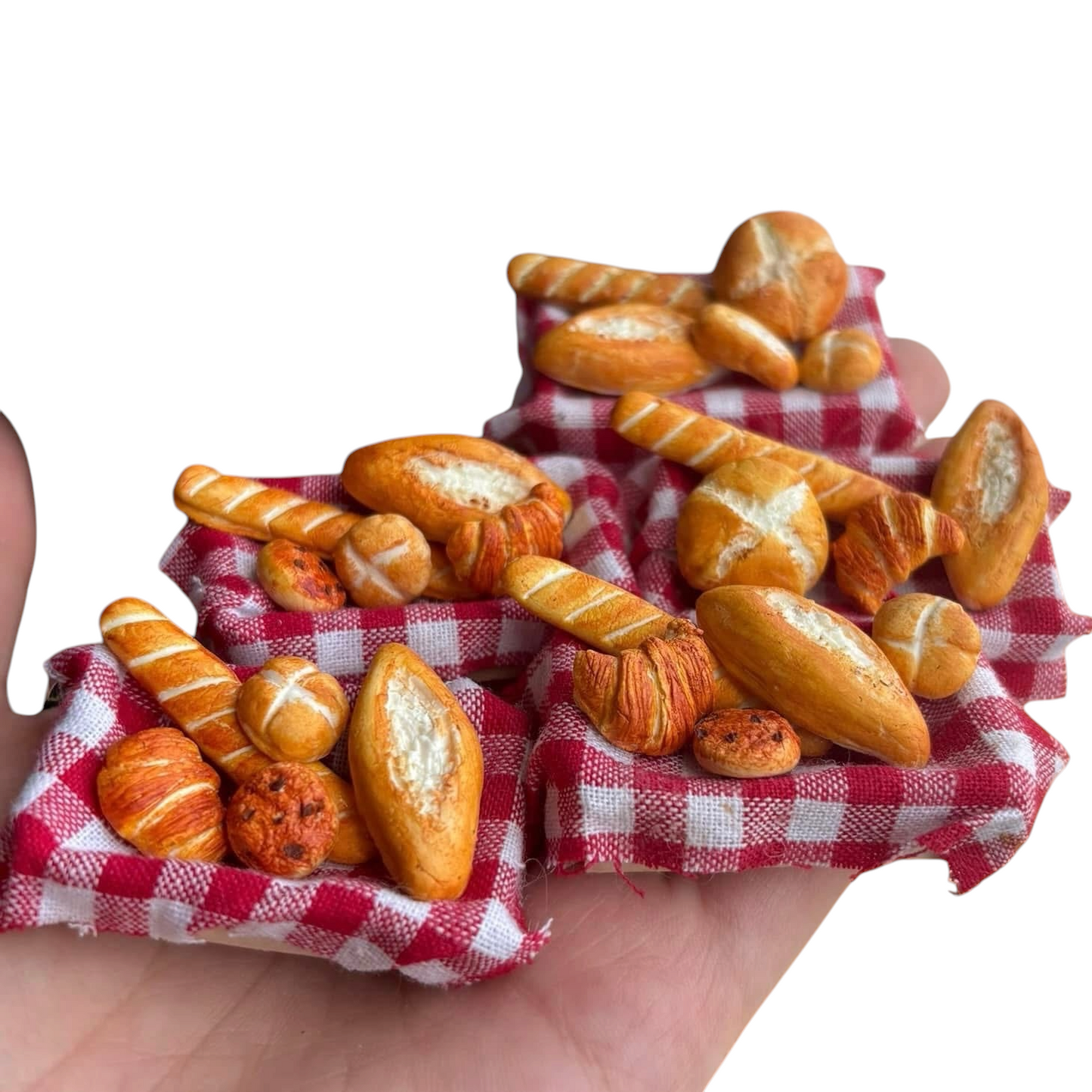 1:12 Broodmandje - Handgemaakt - Poppenhuis