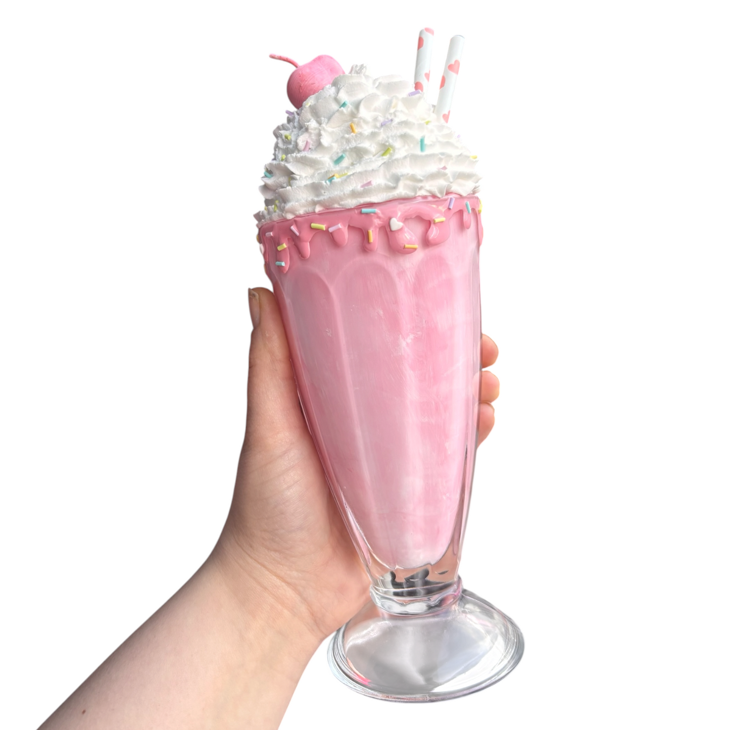 1:1 Aardbeien milkshake deco