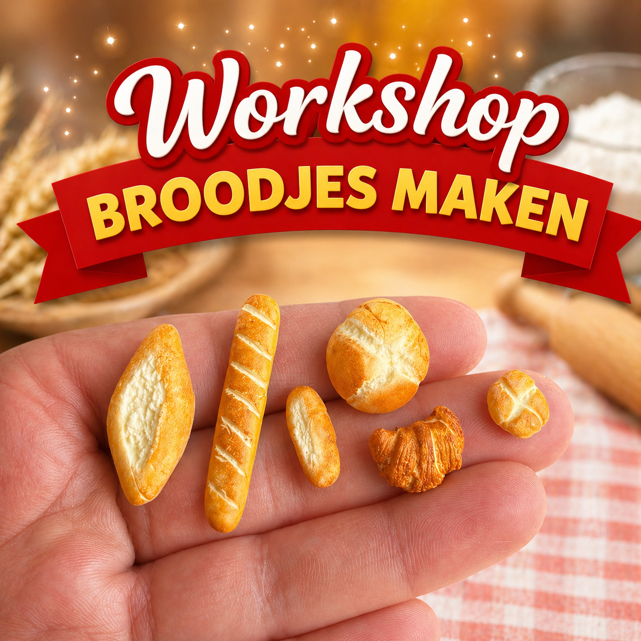 Workshop- 6 verschillende soorten broodjes maken