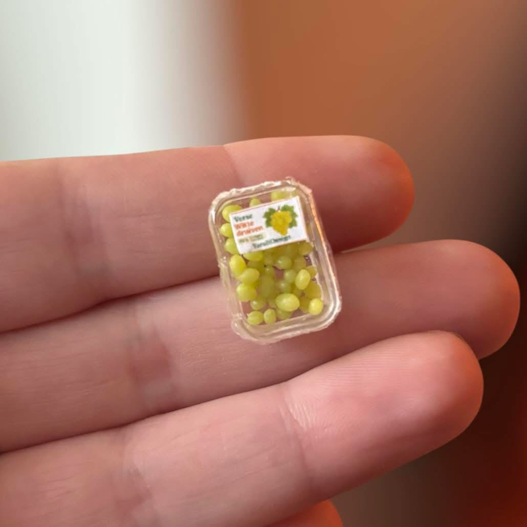 1:12 bakje druiven - Handgemaakt - Poppenhuis