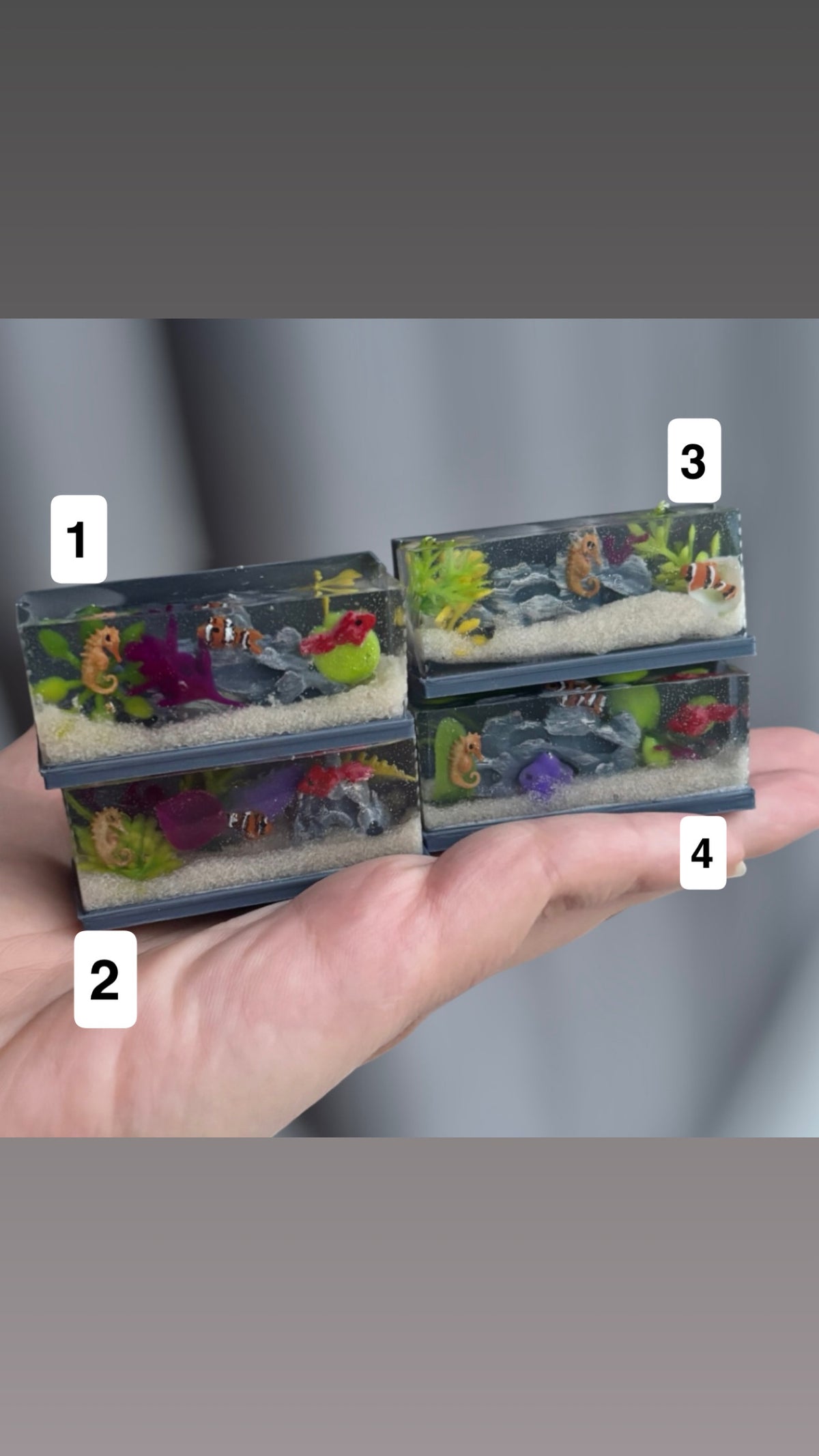 1:12 Aquarium with fish and seahorse